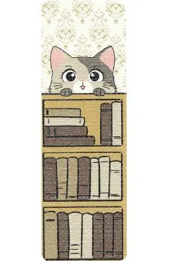 Semn de carte: Pisicuta Stay paw-sitive and read books