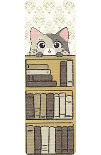 Semn de carte: Pisicuta Stay paw-sitive and read books