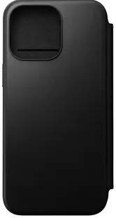 Husă Nomad - Modern Leather Folio, iPhone 15 Pro Max, negru