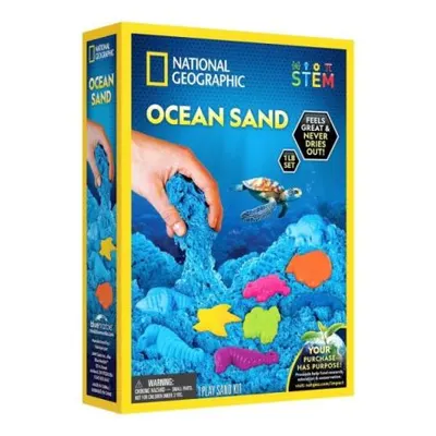 National Geographic - Set educativ Nisip senzorial modelabil ce ajuta la dezvoltarea abilitatilor motorii fine NG23678