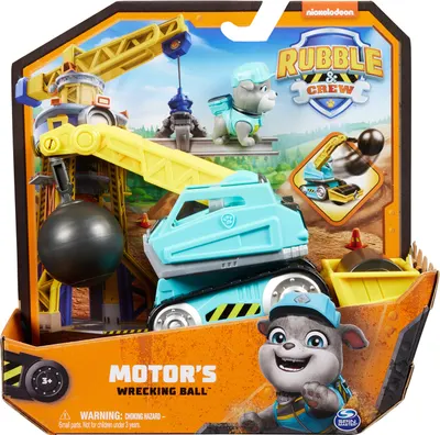 Set joc Spin Master Paw Patrol Rubble & Crew - Mingea de distrugere a motorului