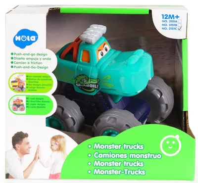 Joaca de copii Hola Toys - Monster Truck, Crocodil