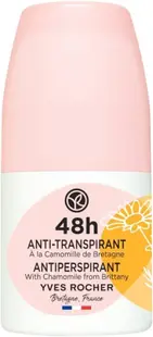 Yves Rocher Bain Nature Antiperspirant roll-on 48H, mușețel, 50 ml