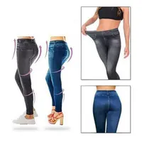 Colanti modelatori cu aspect de blugi