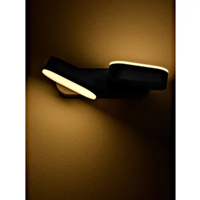 Lea LED Double 13W 600lm 3000K ECG IP54 antracit