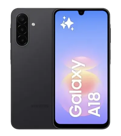 Telefon Mobil Samsung Galaxy A18 4G, Procesor Exynos 1610 Octa core, Super AMOLED 6.7inch, 4GB RAM, 128GB Flash, Camera Tripla 50 + 5 + 2 MP, Wi-Fi, 4G, Dual SIM, Android (Negru)