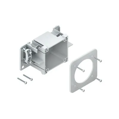 Cutie incorporata pentru dispozitive industriale din plastic auto-stingabil ignifug pentru prize CEE de pana la 32 A GDI 60/70
