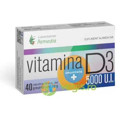 Vitamina D3 5000UI 40cps moi
