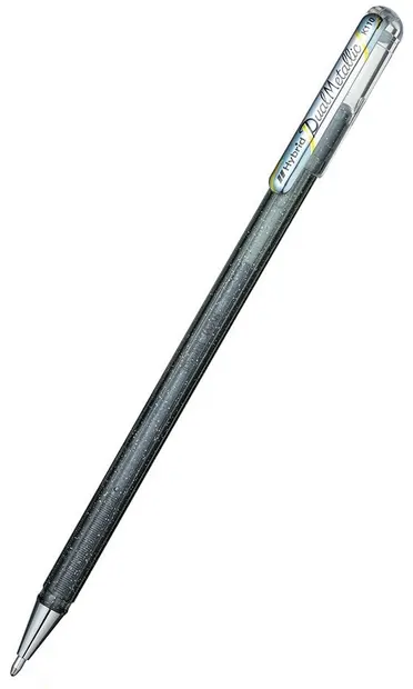 Roller Pentel Hybrid Dual K 110 - 1.0 mm, argintiu