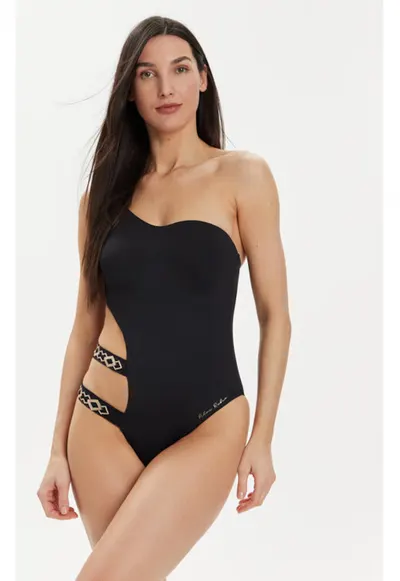 Costum de baie dama - 303691264 - Sintetic - Negru - Negru