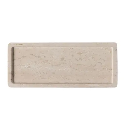 Platou dreptunghiular MANUFACTURE TRAVERTINE, 25,5x10x5 cm