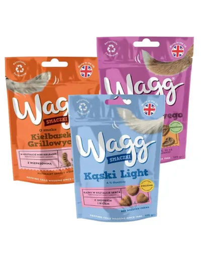 WAGG Mix de arome 3x125g recompense gustoase pentru câini