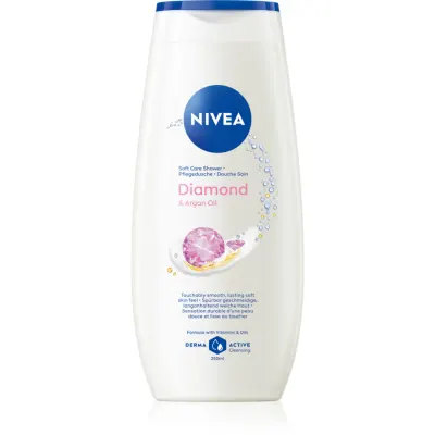 NIVEA Diamond & Argan Oil gel calmant pentru dus 250 ml
