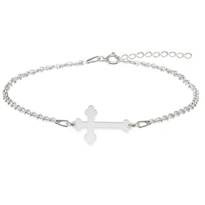 Stavros - Bratara personalizata cruce din argint 925