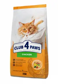 Club 4 Paws Pisica Adult 7+ Pui 900 g