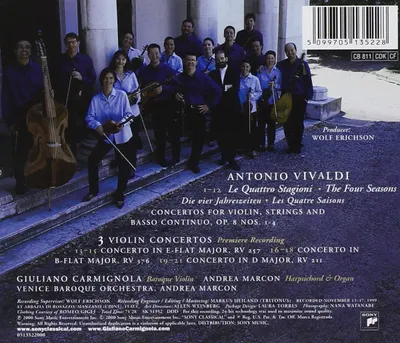 The Four Seasons - 3 Concertos For Violin & Orchestra