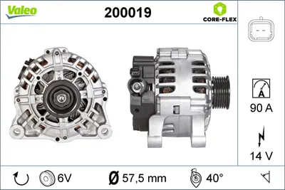 Alternator (14v, 80a) Potrivit Citroen Berlingo, Berlingo Multispace, Berlingo Minivan, C4, C4 Grand Picasso I, C4 I, C4 Picasso I, C5 I, C5 Ii, C5 Iii, C8, Jumpy I, Jumpy Ii 1.1-2.2 06.96