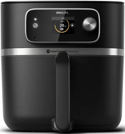 Friteuză cu aer cald Philips – 7000 Combi XXL HD9880/90, 8.3 l, neagră