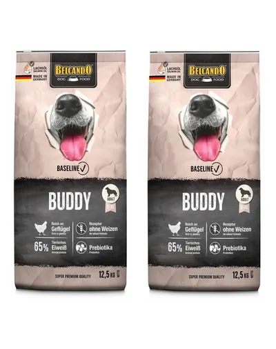 BELCANDO Baseline Buddy 2 x 12,5 kg hrana caini activitate normala