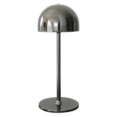 Veioză gri închis LED cu control prin telecomandă cu abajur din metal (înălțime 30 cm) Tim – Sirius