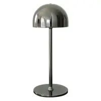 Veioză gri închis LED cu control prin telecomandă cu abajur din metal (înălțime 30 cm) Tim – Sirius