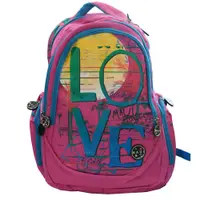 Rucsac cu 3 compartimente Love pink