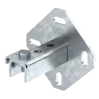 Wall, floor and ceiling bracket with 3 holes | Type WBDHE 41 FT