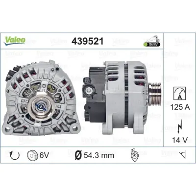 Generator/alternator VALEO 439521