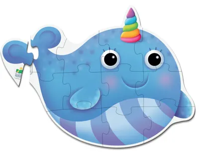 Puzzle de podea, 12 piese - Narval