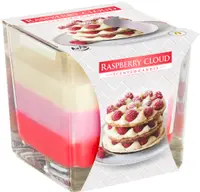 Lumânare parfumată Bispol Aura - Raspberry Cloud, 170 g
