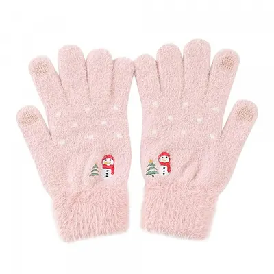 Manusi De Iarna Tactile Dama Techsuit ST0011, Marime 17cm, Roz