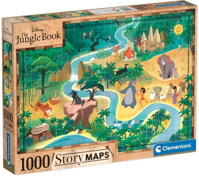 Puzzle Clementoni din 1000 piese - Cartea junglei