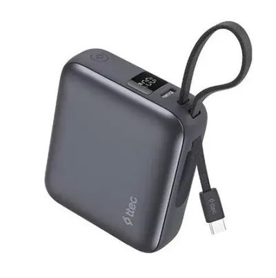 Baterie externă Ttec – ReCharger Mini LCD, 10000 mAh, gri