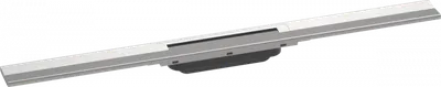 Rigola liniara de dus cu gratar din inox 800 mm, optiune scurtare, inox periat, Hansgrohe RainDrain Flex