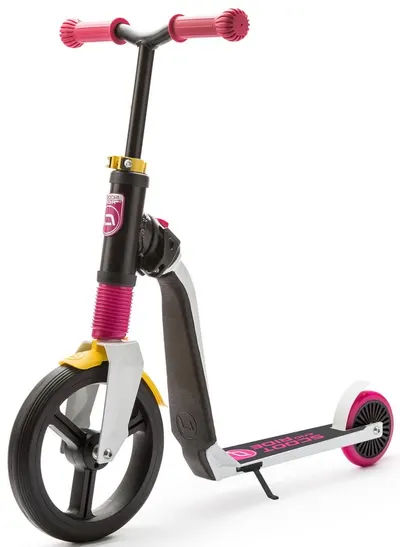 Trotineta pentru copii Scoot & Ride Highwayfreak, 2 in 1, roz-negru