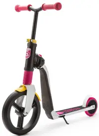 Trotineta pentru copii Scoot & Ride Highwayfreak, 2 in 1, roz-negru