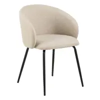 Set de scaune de sufragerie crem 2 buc. tapițat Eleanor – Actona