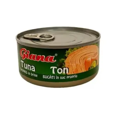 Conserva de Ton Bucati in Suc Propriu, Giana, 160 g Engros