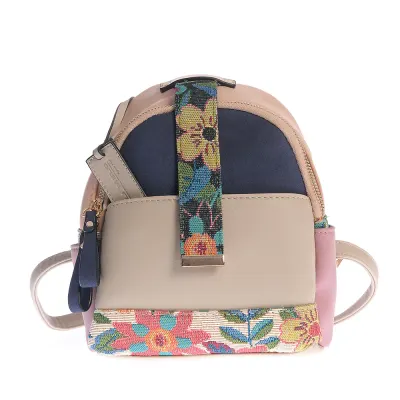 Rucsac mini cu imprimeu floral