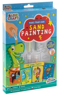 Set creativ Grafix Basic Craft - desen cu nisip, dinozaur