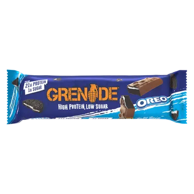 Baton proteic cu aroma de biscuiti oreo, 60g, Grenade