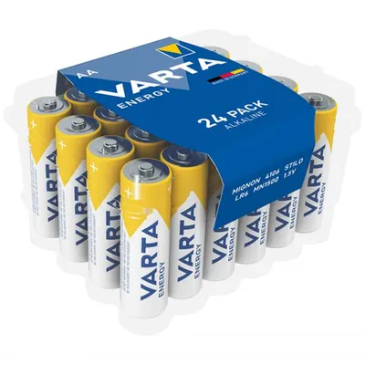 Baterii AA R6, blister 24 Buc. Varta ENERGY