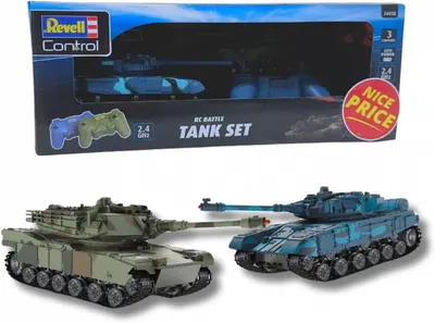 Tancuri radiocomandate Revell - Battle Set cu sunet, 1:52, 2 buc