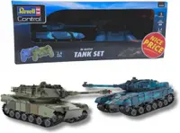 Tancuri radiocomandate Revell - Battle Set cu sunet, 1:52, 2 buc
