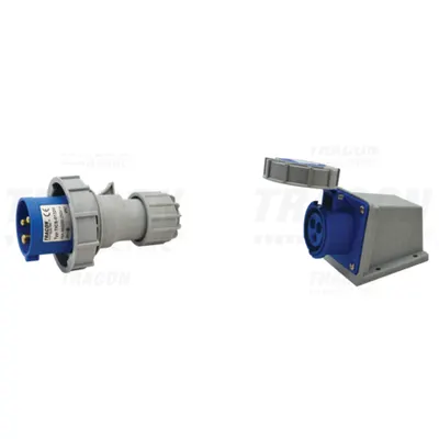 Pachet Industrial IP67: Fisa si Priza Aparenta, 16A, 250V - Conexiuni Extreme
