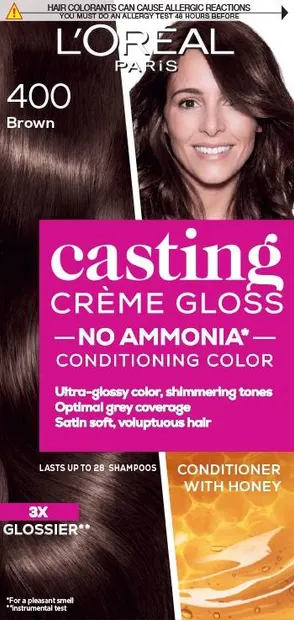 L'Oréal Casting Creme Gloss Vopsea de păr fără amoniac, 400 Brown