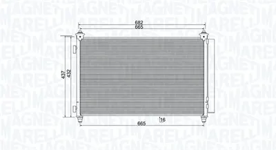 Radiator AC condensator cu uscator potrivit MAZDA CX-9 3.7 01.07