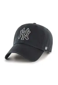 ’47 - Sapca baseball unisex cu aplicatie New York - Alb/Negru