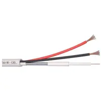 Cablu Microcoaxial + alimentare 2x0.5, Cupru, 100ml Elan Italia MCX75-2x0.5