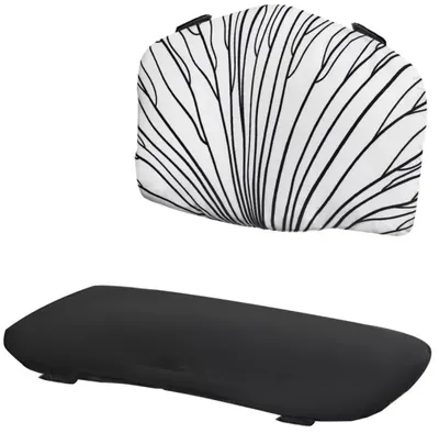 Pernă pentru scaun de masă KinderKraft - Enock, black/white